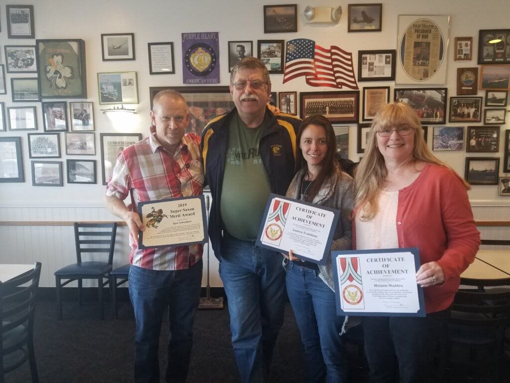 Chairman Haines presented Russ Schweikert, Lauren Trantham & Melanie Madden, the Veterun committee, with awards from NCOA for their hard work.